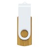 4GB Bamboo USB Drives White